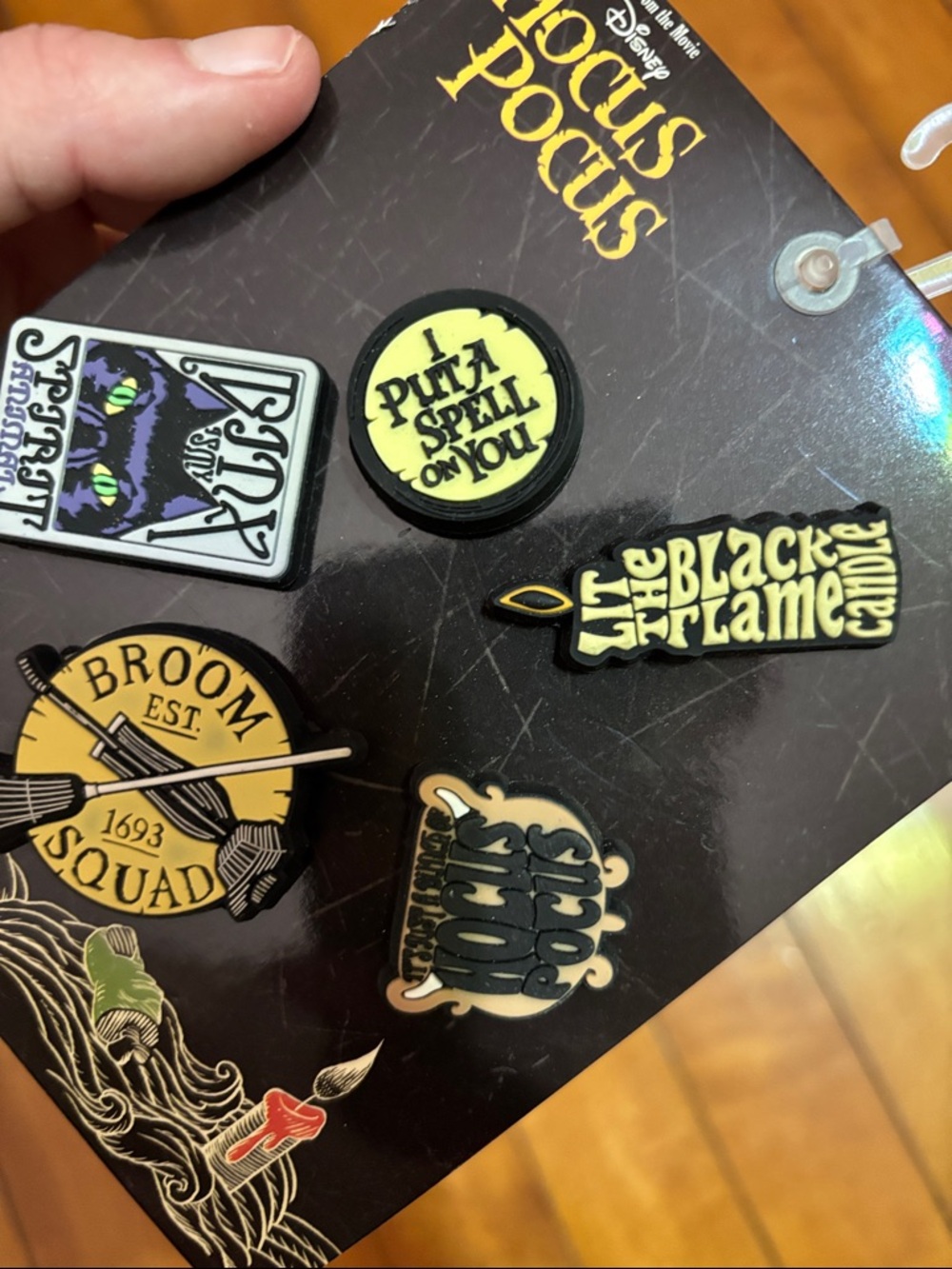 CROCS Hocus Pocus Jibbitz Charm Set - Black, Yellow, Green, Cream - Picture 3 of 3